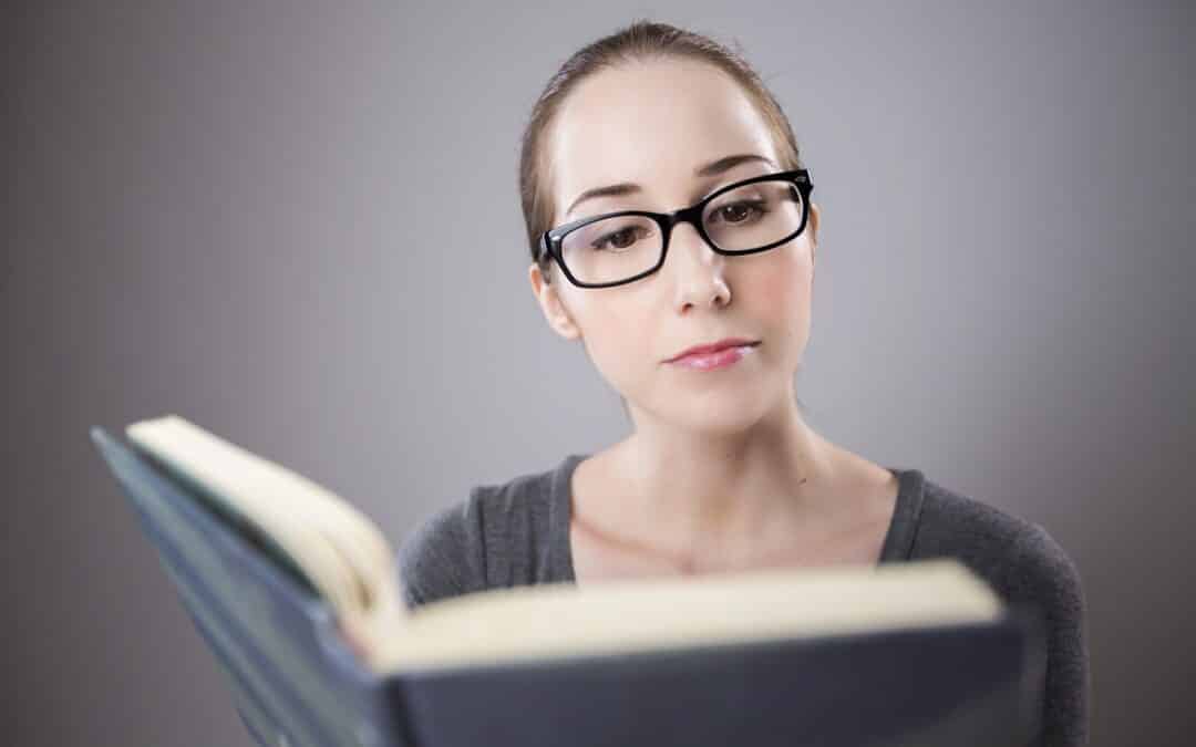 person with high iq reading a book